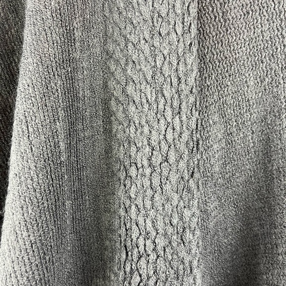 Gentle Fawn Philippa Grey Fringe Knit Poncho - Picture 6 of 11